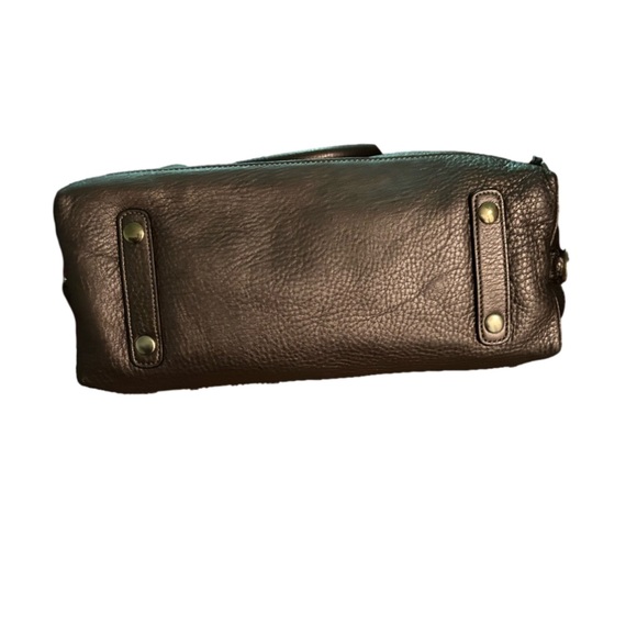 Coach, gold leather tote. - Picture 3 of 8